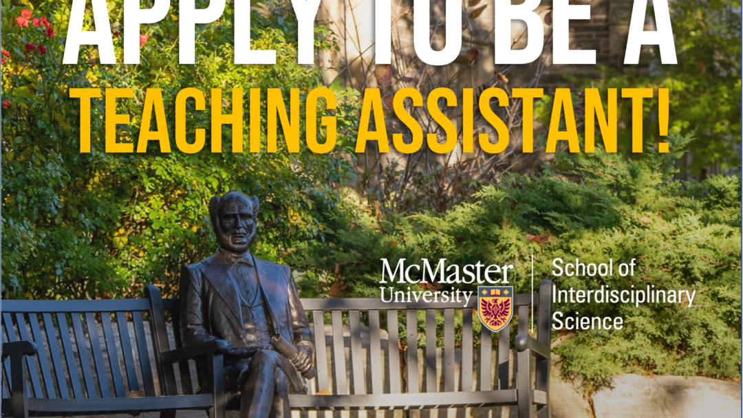 McMaster pdf advertisement for TA hires